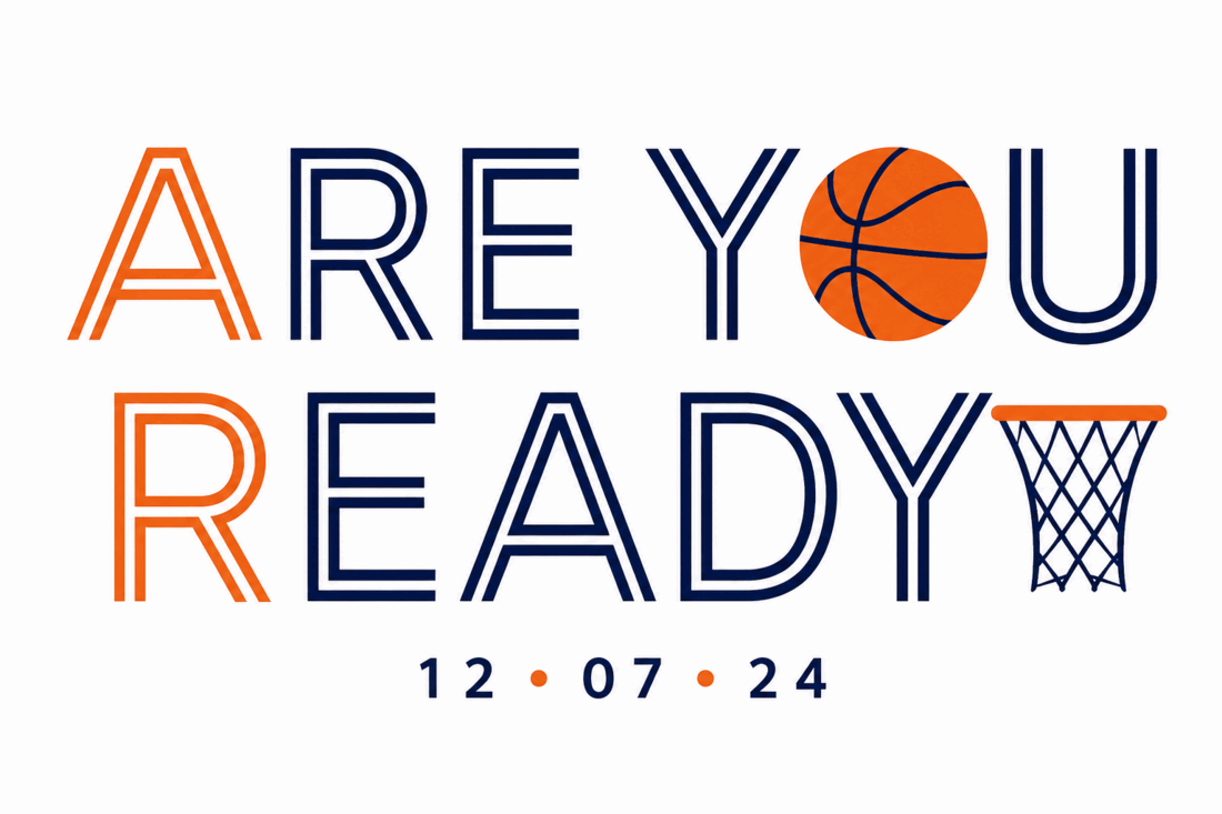 Are You Ready basketball event logo